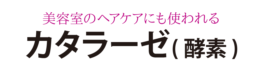 美容室のカラーケアにも使われるカタラーゼ（酵素）