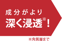 有用成分がより多く浸透