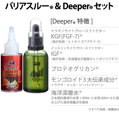 バリアスルーとDeeperのセット