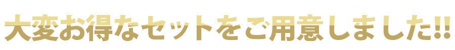 大変お得なセットを御用意しました