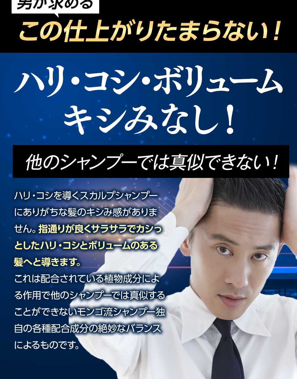ハリコシボリュームきしみなし